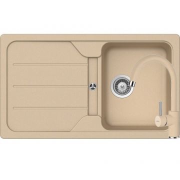 Chiuveta Schock FORMHAUS D-100 + baterie PLUTOS - Culoare sabbia