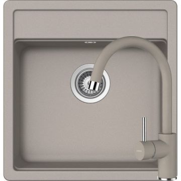 Chiuveta Schock NEMO N-100S + baterie PLUTOS - Culoare betton