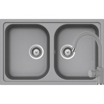 Chiuveta Schock VIOLA N-200S + BATERIE PLUTOS - Culoare croma