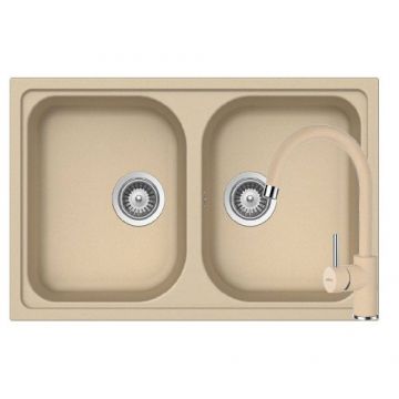 Chiuveta Schock Viola N-200S + Baterie Plutos - Culoare moonstone