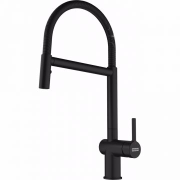 Baterie bucatarie Franke Active Jet dublu  Semi-profesională tip S  pipa flexibila  Black Matt