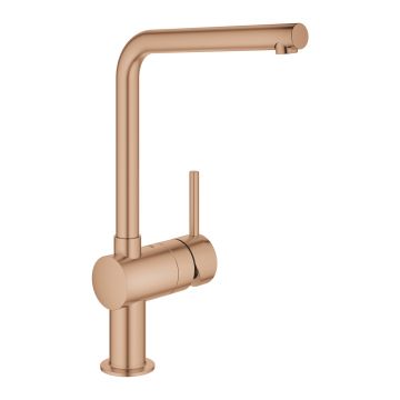 Baterie bucatarie Grohe Minta  pipa L  brushed warm sunset