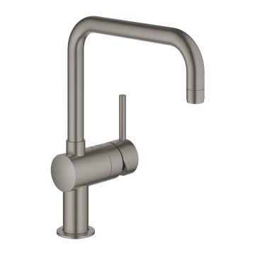 Baterie bucatarie Grohe Minta  pipa U  brushed hard graphite