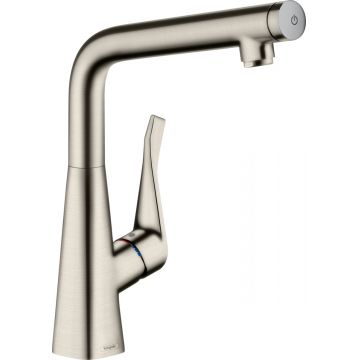 Baterie bucatarie Hansgrohe Metris Select M71 320 finisaj inox optic