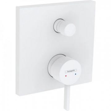 Baterie cada/dus incastrata Hansgrohe Finoris - Culoare Alb pal