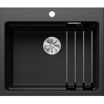 Chiuveta bucatarie Blanco Etagon 6 600x510mm  2 sine glisante  Silgranit antracit