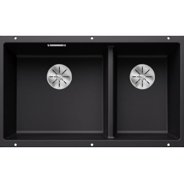 Chiuveta bucatarie Blanco Subline 430/270-U  755x460mm  montare sub blat  Silgranit negru
