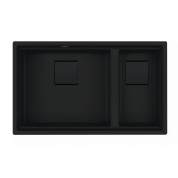 Chiuveta bucatarie Franke Kubus 2 KNG 120  760x460mm  fragranite  Matte Black