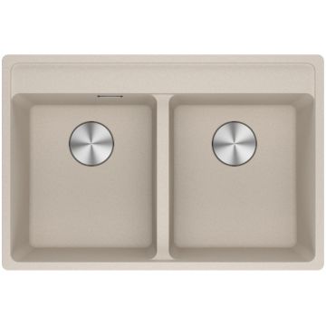 Chiuveta bucatarie Franke Maris MRG 620-35-35 TL cu doua cuve  760x510mm  fragranite  Sahara