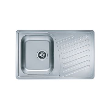 Chiuveta bucatarie inox leinen cu picurator, dreapta, Alveus Elegant 30