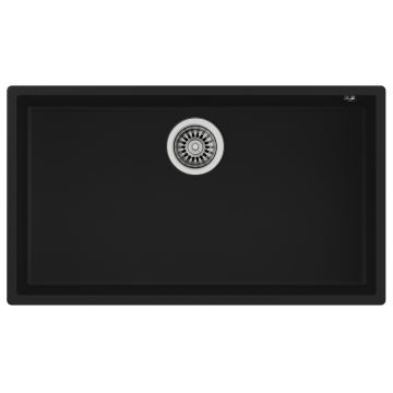 Chiuveta bucatarie Teka Maestro Square 72.40 TG Q  760x440mm  montare sub blat  Tegranite Black