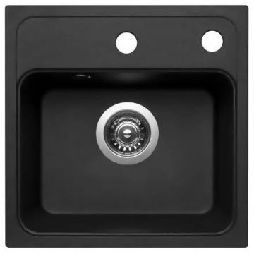 Chiuveta de Bucatarie Camea Mini 40X40 1B 070168201 Pyragranite Negru