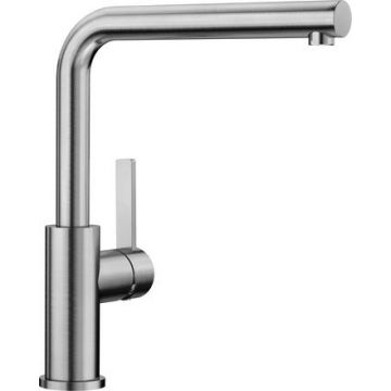 Baterie bucatarie Blanco Lanora cu pipa inalta pivotanta  inox periat