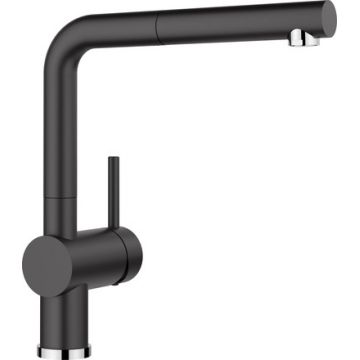 Baterie bucatarie Blanco Linux-S cu dus extractibil  negru