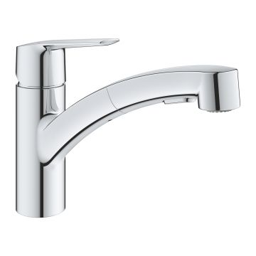 Baterie bucatarie Grohe Start cu dus extractibil dual spray  crom