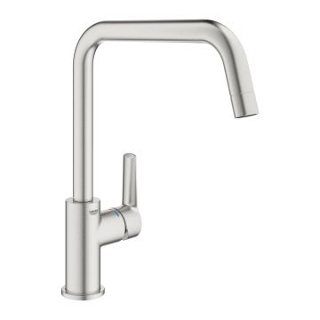 Baterie bucatarie Grohe Start cu pipa U  supersteel