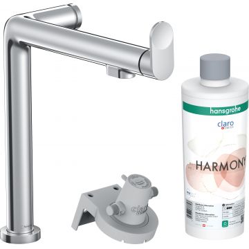 Baterie bucatarie Hansgrohe Aqittura M91 240 cu 3 cai si sistem filtrare  crom