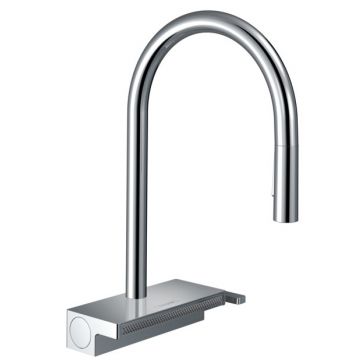 Baterie bucatarie Hansgrohe Aquno Select M81 170  dus extractibil  doua tipuri de jet  sBox si strecuratoare multifunctionala