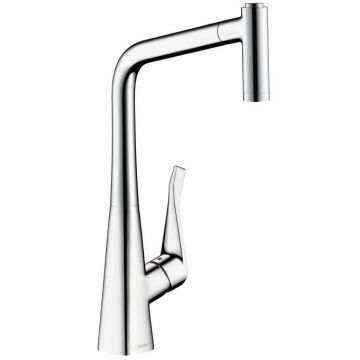 Baterie bucatarie Hansgrohe Metris 320  dus extractibil