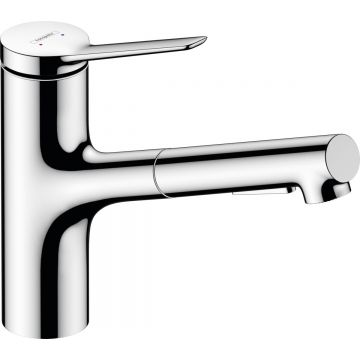 Baterie bucatarie Hansgrohe Zesis M33 cu pipa extractibila  ComfortZone 150  sBox  crom