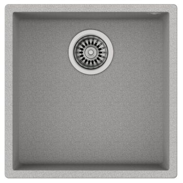 Chiuveta bucatarie Teka Maestro Square 40.40 TG  440x440mm  montare sub blat  Tegranite Stone Grey