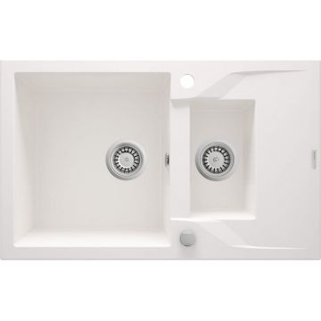 Chiuvetă din granit, 1,5-cuve cu picurător, Andante, ZQN_A513