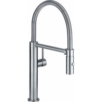 Baterie bucatarie Franke Mythos Pescara L Semi-Pro cu pipa flexibila  Inox