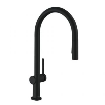 Baterie de bucatarie Hansgrohe Talis M54, cu dus extractibil, negru mat - Culoare Negru