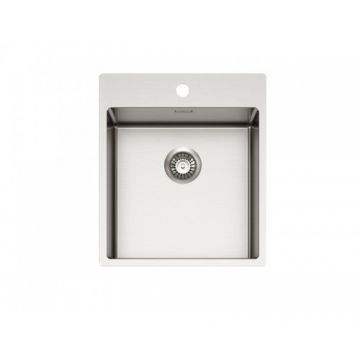 Chiuveta bucatarie inox ALVEUS Nox 100, 44x51,5 cm - Dimensiune 51.5x44 cm