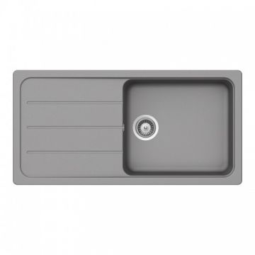 Chiuveta bucatarie Schock FORMHAUS D-100L + cos scurgere ajustabil cadou - Culoare croma