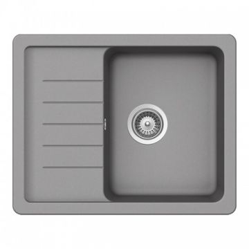 Chiuveta bucatarie Schock Pinedo D-100XS + cos scurgere ajustabil cadou - Culoare croma