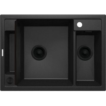 Chiuvetă magnetică din granit, 1,5-cuve, Magnetic, ZRM_G503