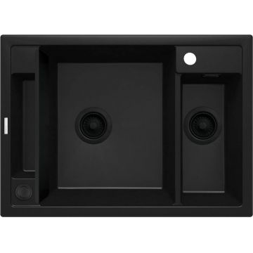 Chiuvetă magnetică din granit, 1,5-cuve, Magnetic, ZRM_N503