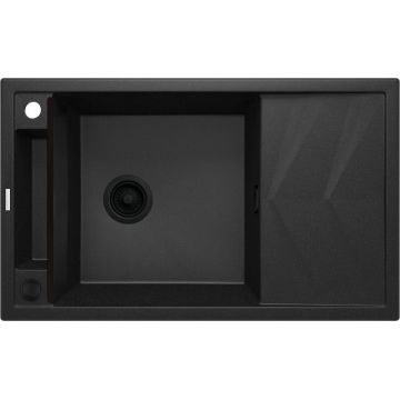 Chiuvetă magnetică din granit, 1-cuvă cu picurător, Magnetic, ZRM_G113
