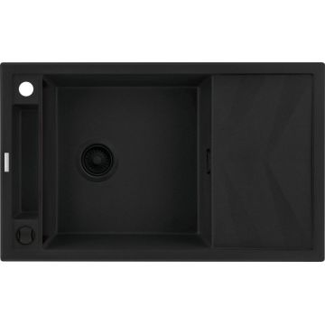 Chiuvetă magnetică din granit, 1-cuvă cu picurător, Magnetic, ZRM_N113