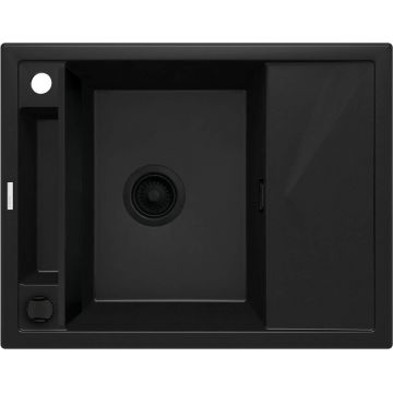 Chiuvetă magnetică din granit, 1-cuvă cu picurător, Magnetic, ZRM_N11A