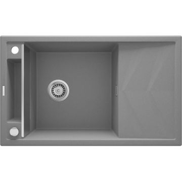 Chiuvetă magnetică din granit, 1-cuvă cu picurător, Magnetic, ZRM_S113