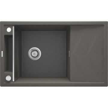 Chiuvetă magnetică din granit, 1-cuvă cu picurător, Magnetic, ZRM_T113