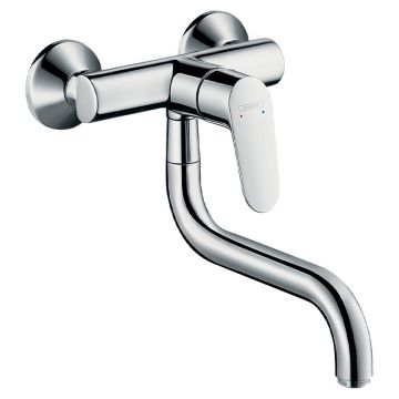 Robinet bucatarie Hansgrohe, Focus M41, cu montaj pe perete, crom