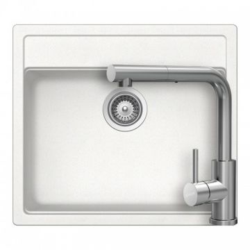 Set chiuveta bucatarie Schock Nemo N-100 + baterie Schock Kantus cu cap extractibil - Culoare alpina