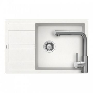 Set chiuveta bucatarie Schock Ronda D-100XL + baterie Schock Kantus cu cap extractibil - Culoare alpina