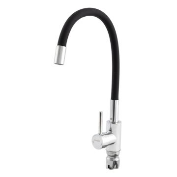 Baterie bucatarie cu dus flexibil CHAMPION SUS-011 CHROME REFL.BLACK