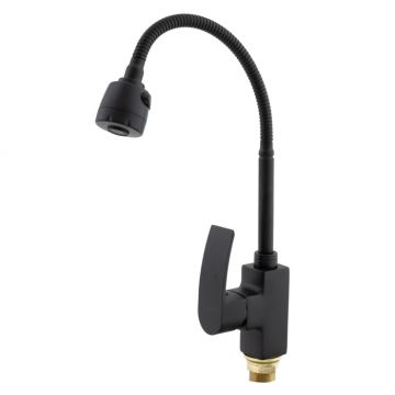 Baterie bucatarie dus flexibil cu 2 functii MIXXUS MAGNUM 011 (NUT) BLACK REFL.