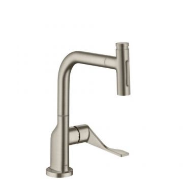 Baterie de bucatarie Axor Select 230 cu dus extractibil, nichel periat - Culoare Nichel Periat