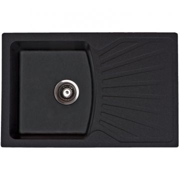 Chiuveta Bucatarie X  Quadro Plus Granit 770 x 500MM Sifon 90MM Negru