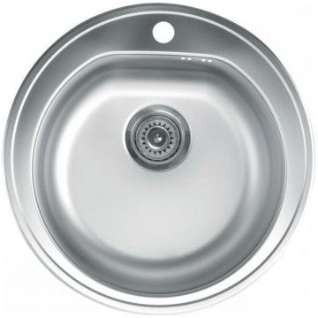 Chiuveta Bucatarie X Venera 510E Diametru 510MM Sifon 90MM Inox