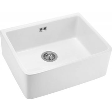 Chiuvetă ceramică, 1-cuvă, Sabor, ZCB_610K Chiuvetă ceramică, 1-cuvă, Sabor, ZCB_610K