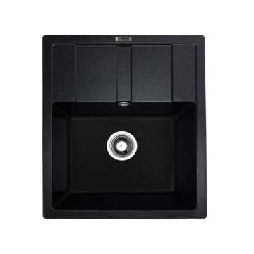 Chiuveta de bucatarie Elefant Premium Aria 5851, Negru metalic 577x495 mm