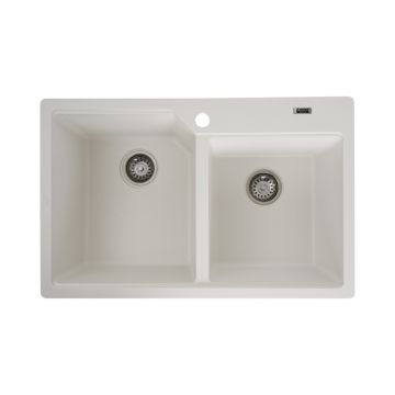 Chiuveta de bucatarie Elefant Premium Harmony , Alb, 775x495 420 mm