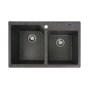 Chiuveta de bucatarie Elefant Premium Harmony , Grafit , 775x495 420 mm